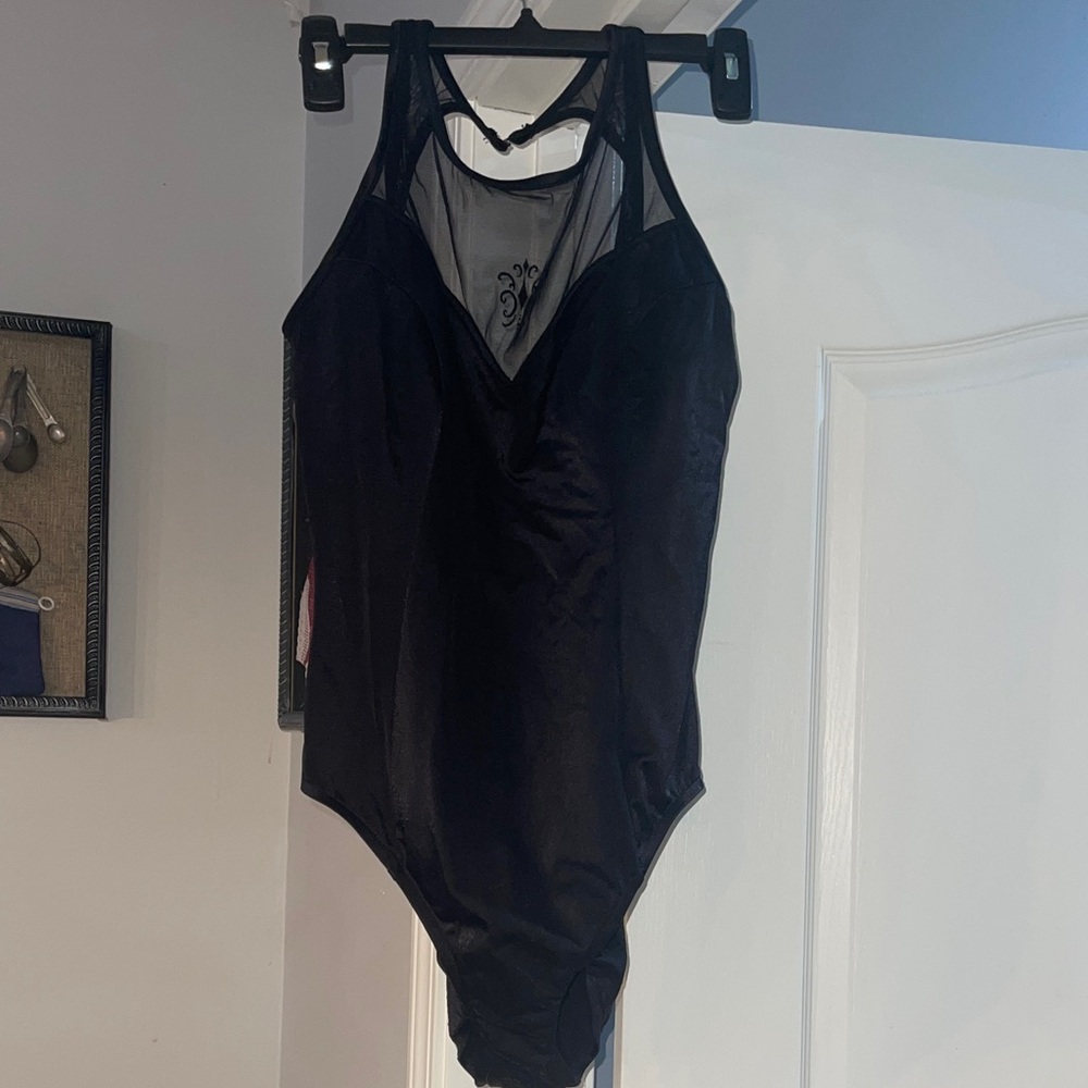 Black Mesh Swimsuit